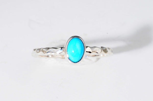 December Turquoise stackable ring