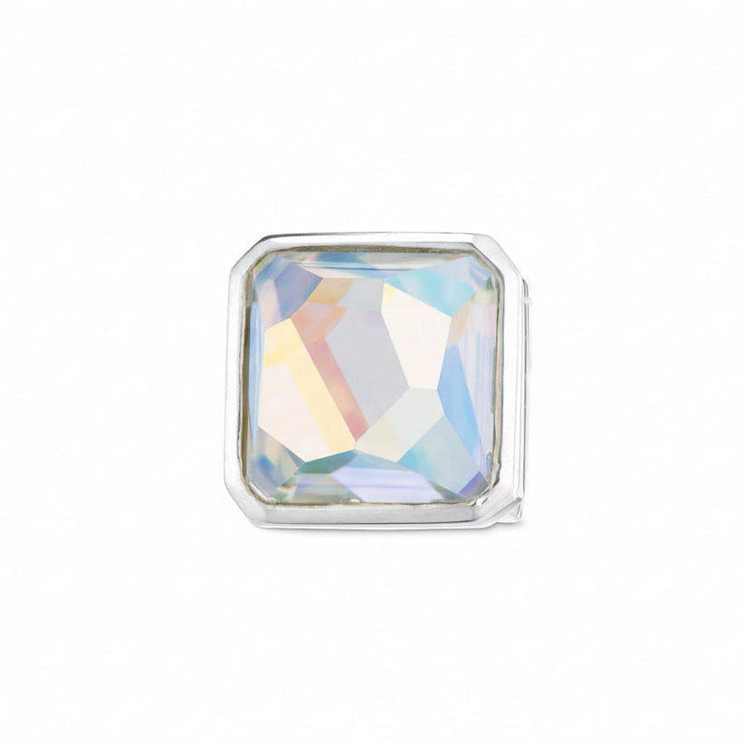 Stop and Glow Swarovski Slide Charm - Sterling Silver Slide Charm by Lori Bonn