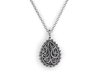 wanderlust peardrop pendant