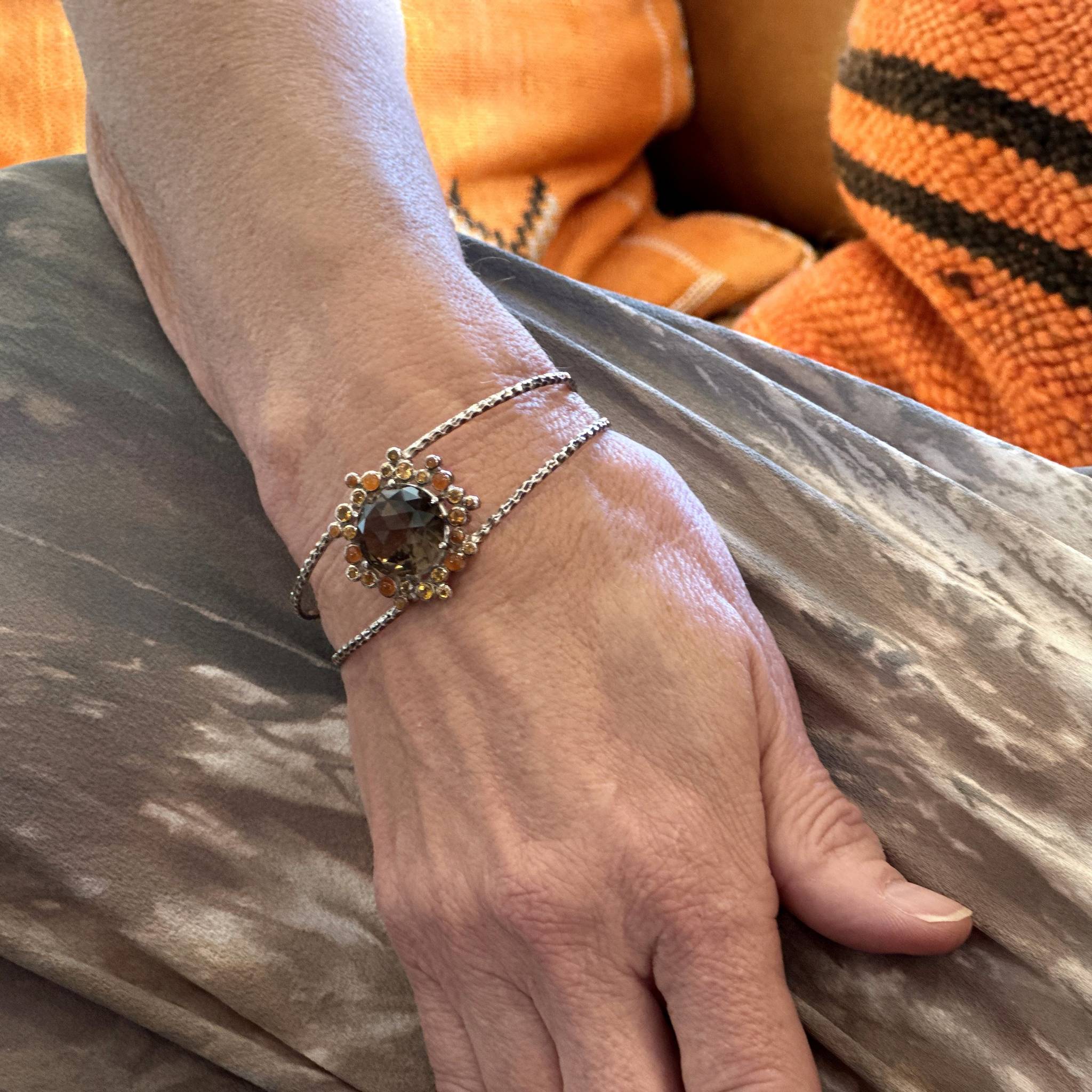 Gusto Cluster Cuff Bracelet