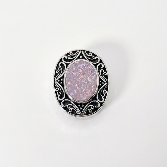 Pastel Drusy Slide Charm - Sterling Silver Sample Slide Charm by Lori Bonn