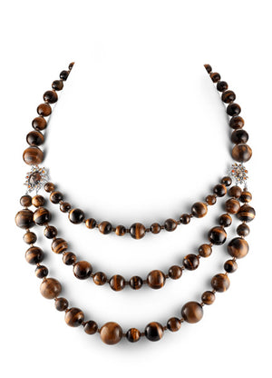 Gusto Multi-strand Cluster Bead Necklace