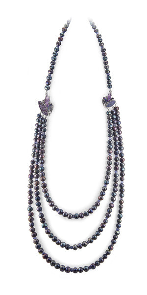 pizzazz peacock pearl necklace