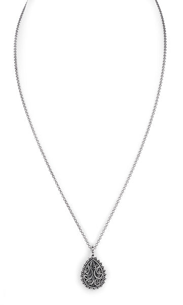 wanderlust peardrop pendant