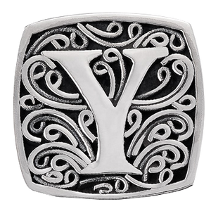 "Y is for Youthful" slide charm